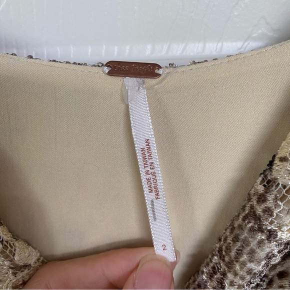 Free People Snake/Animal Print Midi Length Dress - Picture 11 of 11